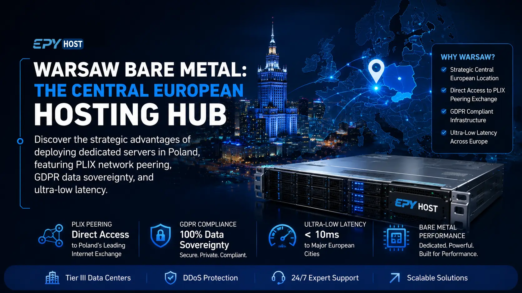 Warsaw Bare Metal: The Central Europe Hosting Hub