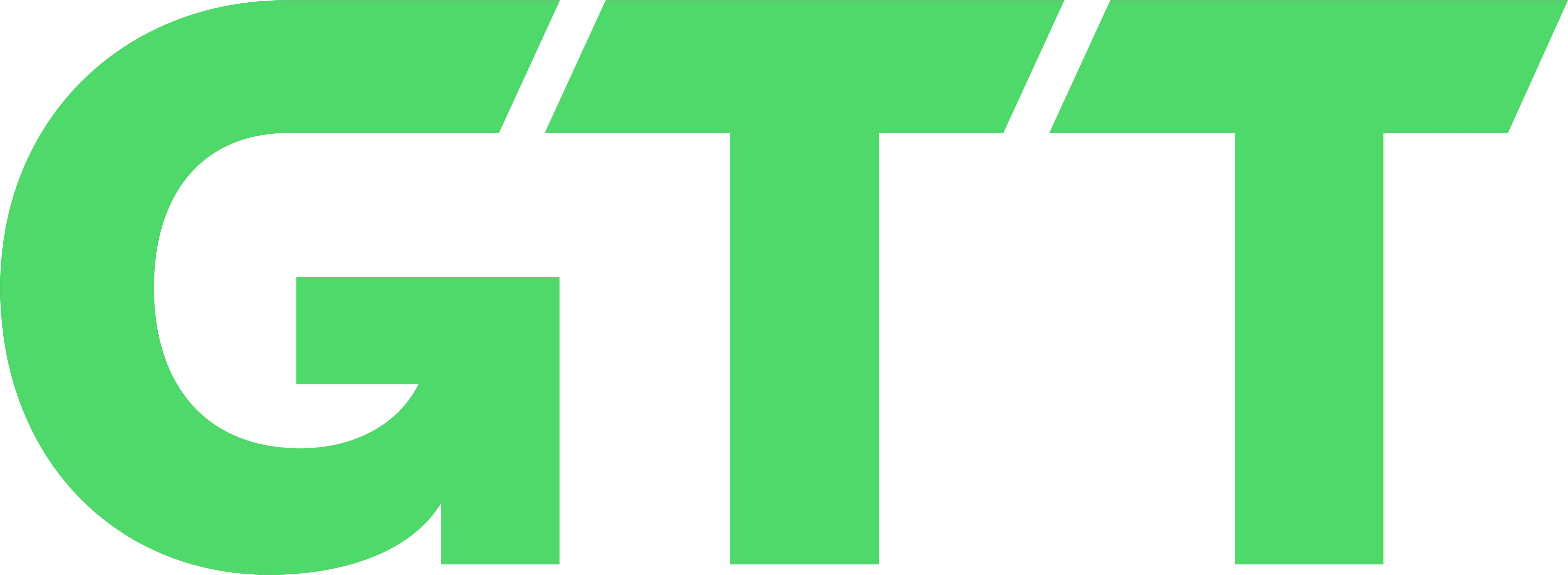 Vibrant green GTT logo.