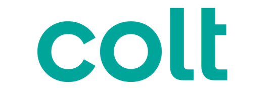 The word 'colt' in green font 