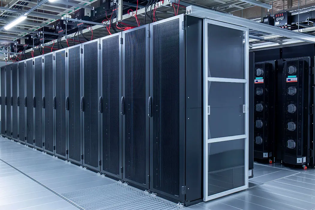 Secure data center server rack