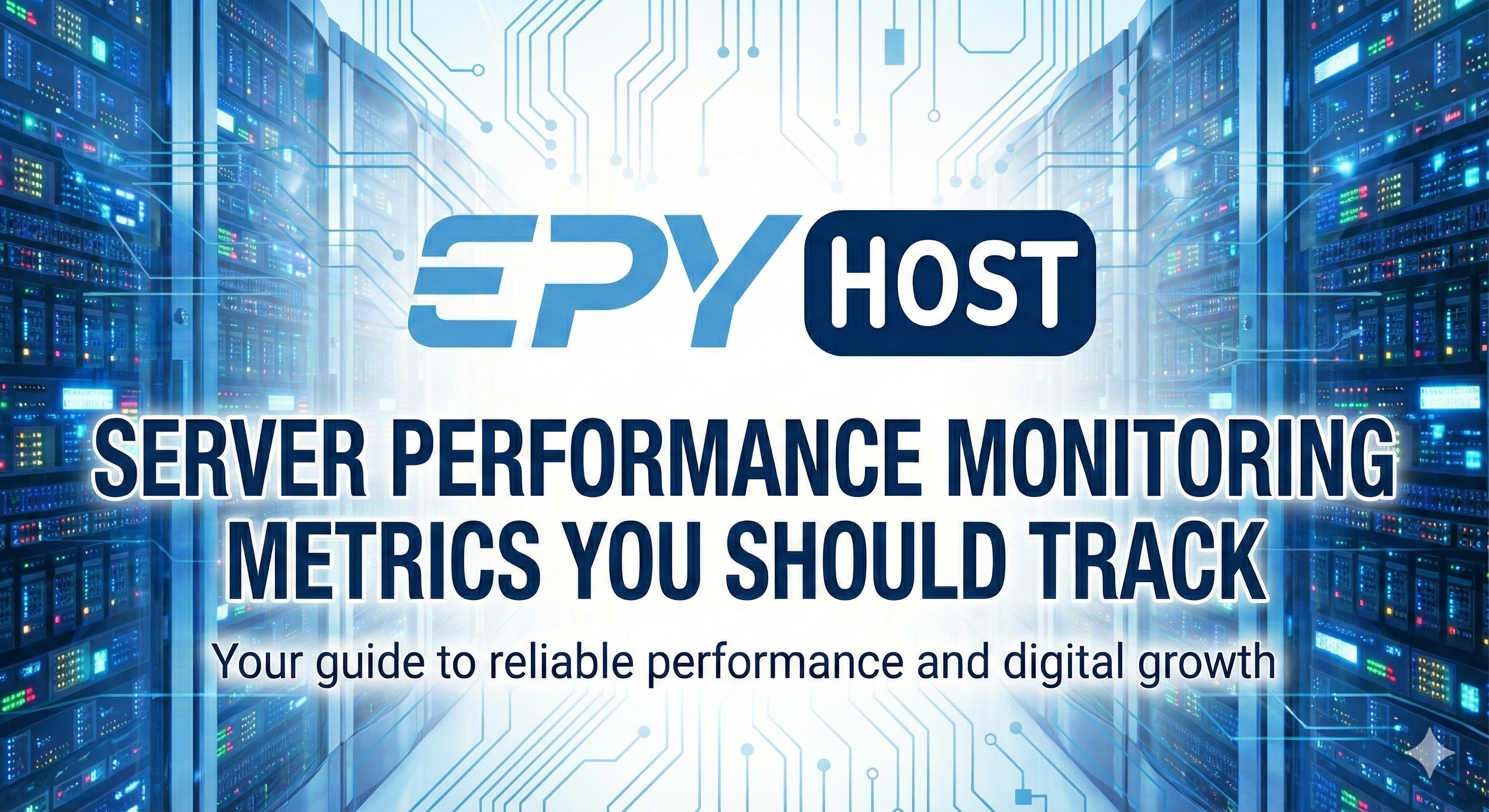 Server Performance Monitoring Metrics Banner