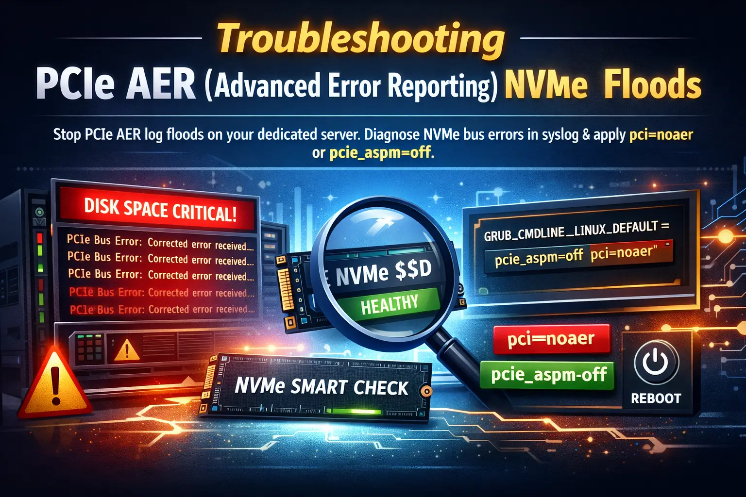 PCIe AER NVMe Log Floods